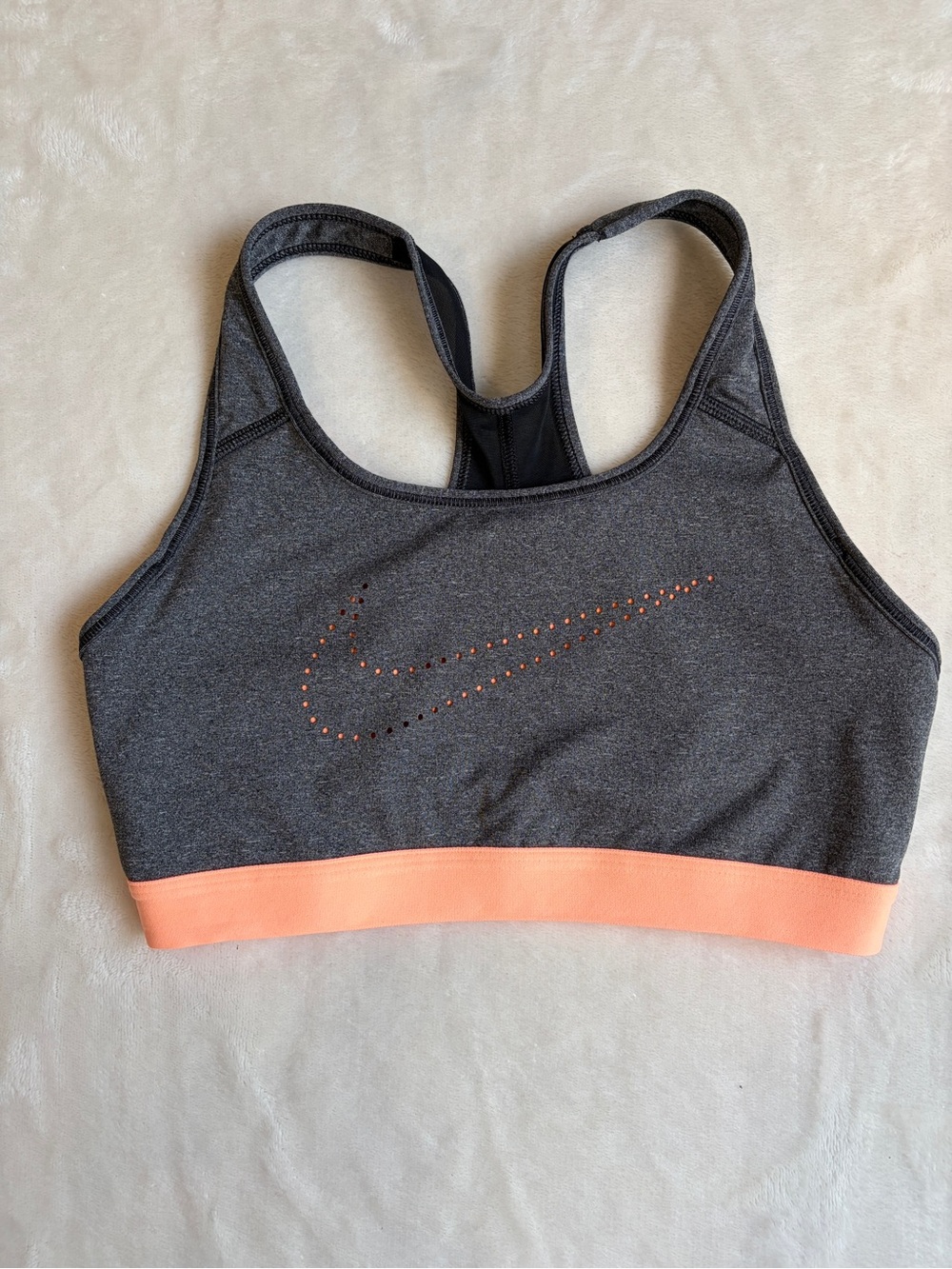 Nike Dri-FIT Perforated Laser Swoosh Medium‎ Support Sports Bra